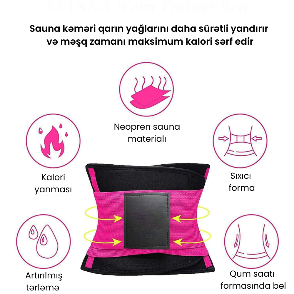 Termo Tərləmə Korset Kəməri